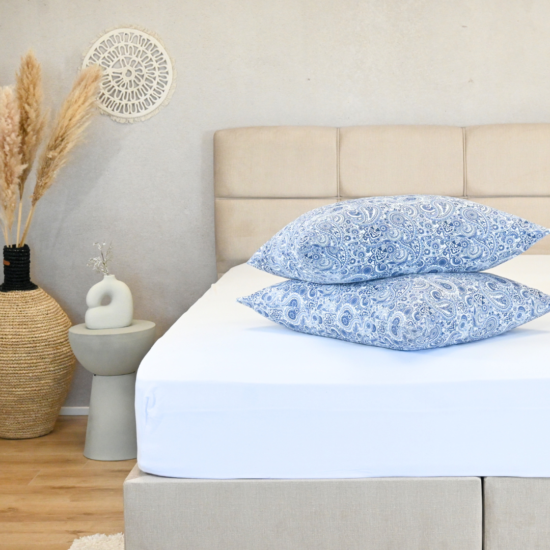 HappyDuvet | Midnight Paisley Pillowcase Set 2 Pieces - 60x70cm - 100% Microfibre