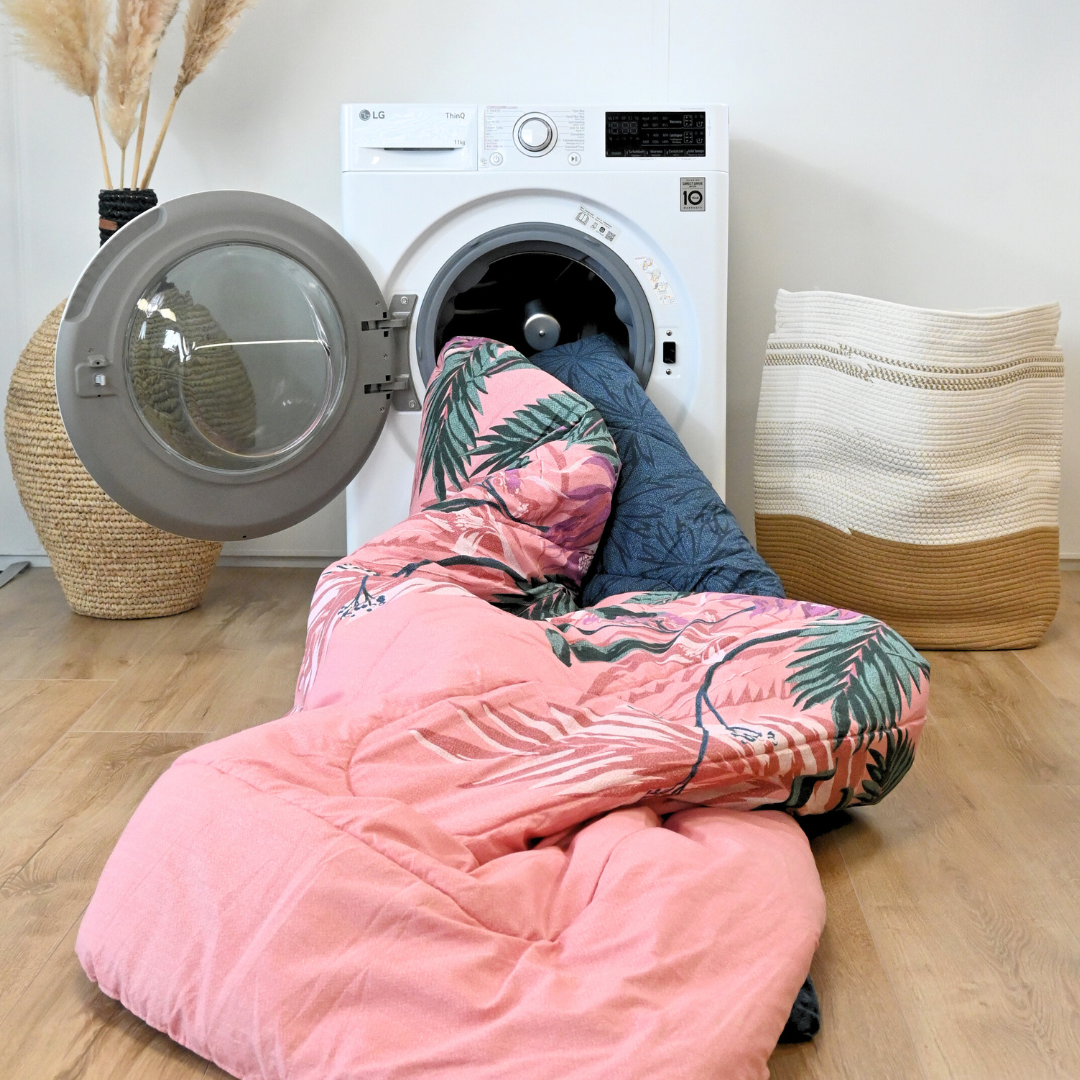 HappyDuvet Flora - 100% cotton - Duvet for year-round use - Pillowcases included