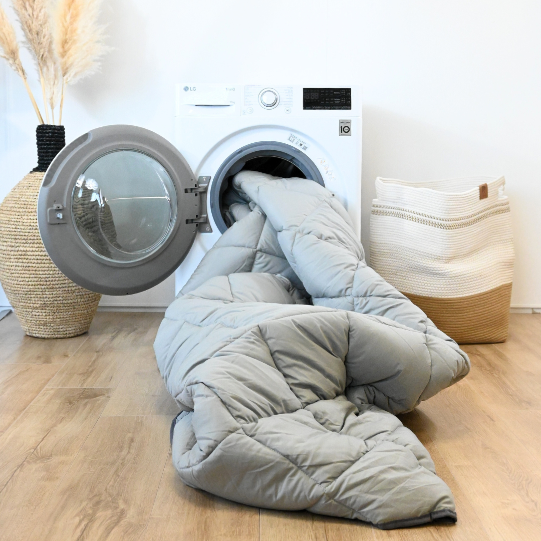 HappyDuvet Premium - Pebble Grey - All-Season Duvet - Percale Cotton