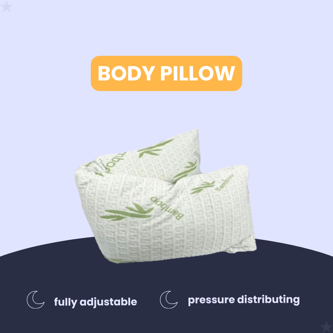 HappyDuvet Bamboo body pillow | 40x145 cm - Pregnancy pillow - Bodypillow - Breathable bamboo ticking