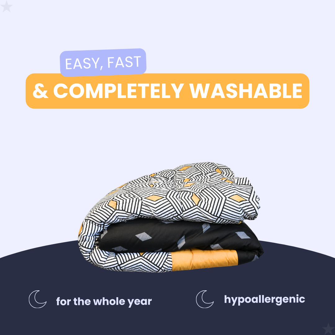 HappyDuvet Faro - 100% cotton - Duvet for year-round use - Pillowslips included