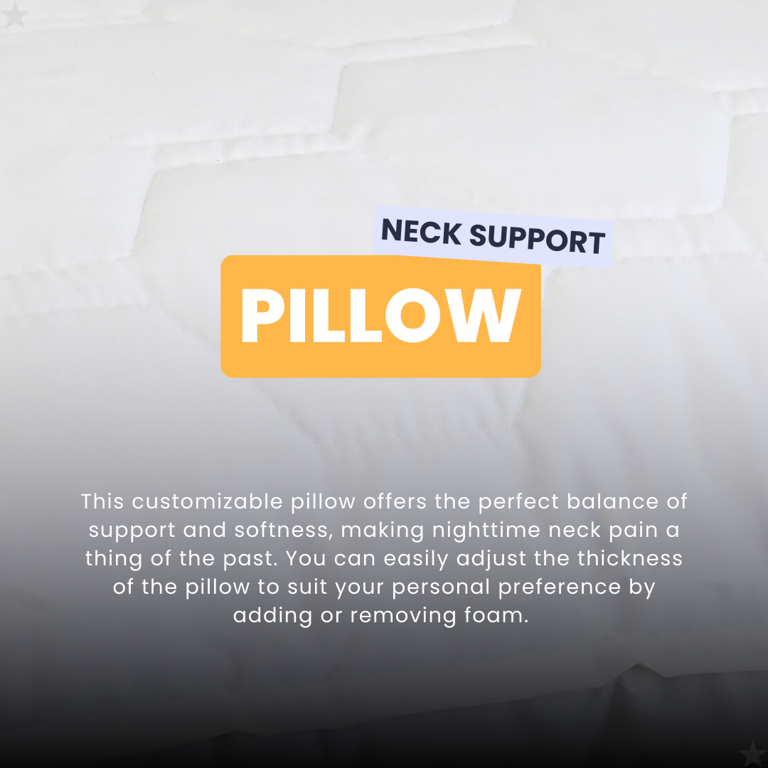 Happypillow comfort | 60x50 cm - neck support pillow