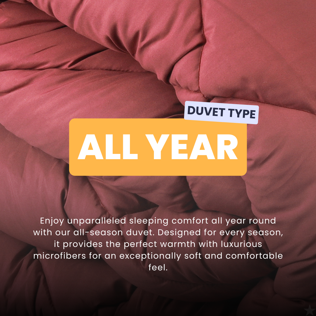 HappyDuvet Desert Rose - All season Coverless duvet