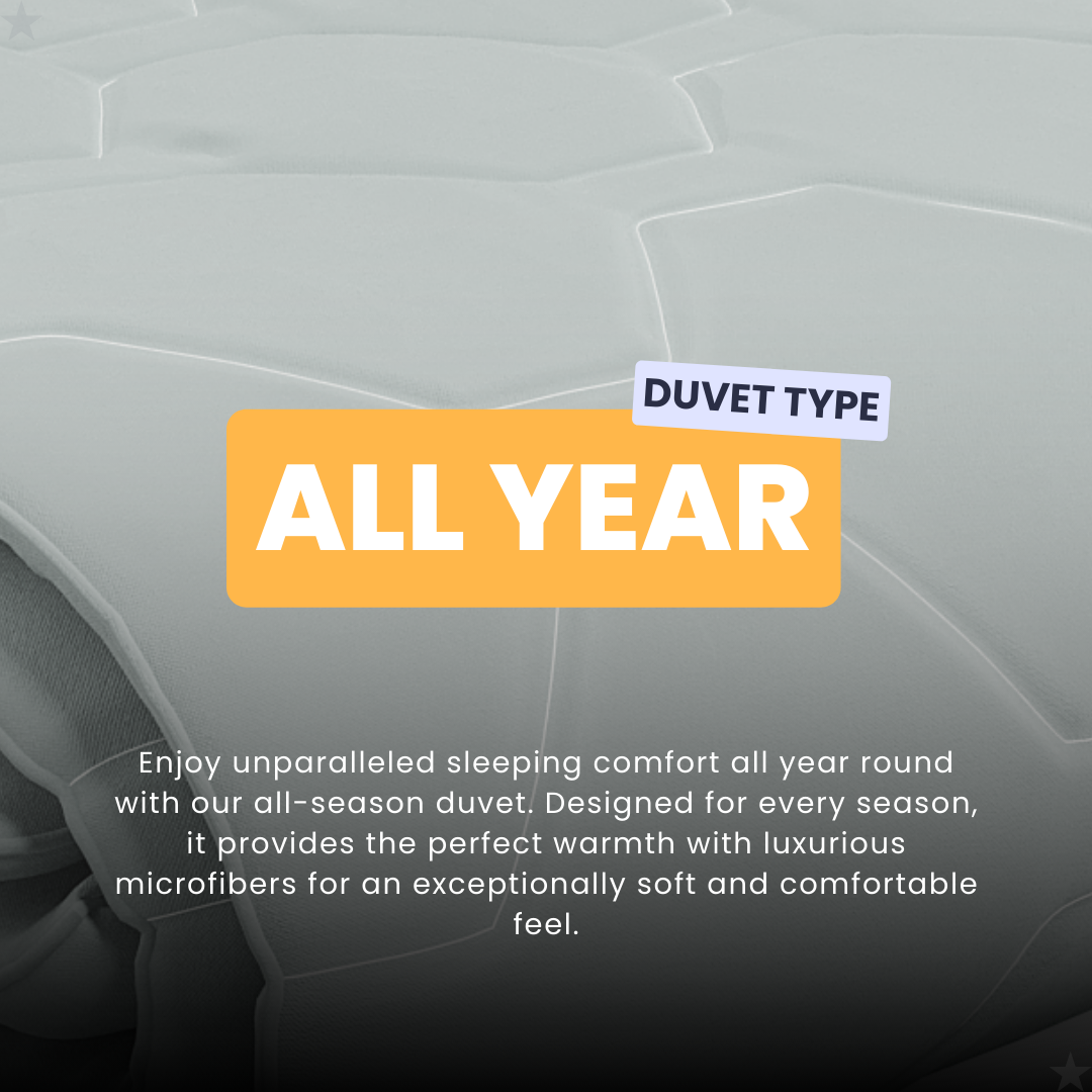 HappyDuvet Grey - All season Coverless duvet