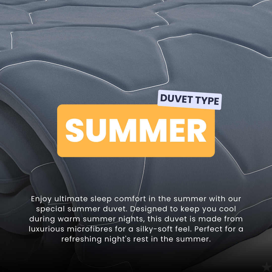 HappyDuvet Dark blue - Coverless Summerduvet for Warm Days