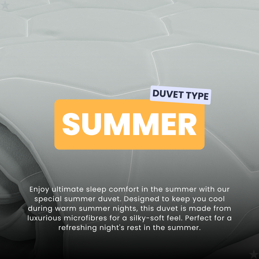 HappyDuvet Grey - Coverless Summerduvet for Warm Days