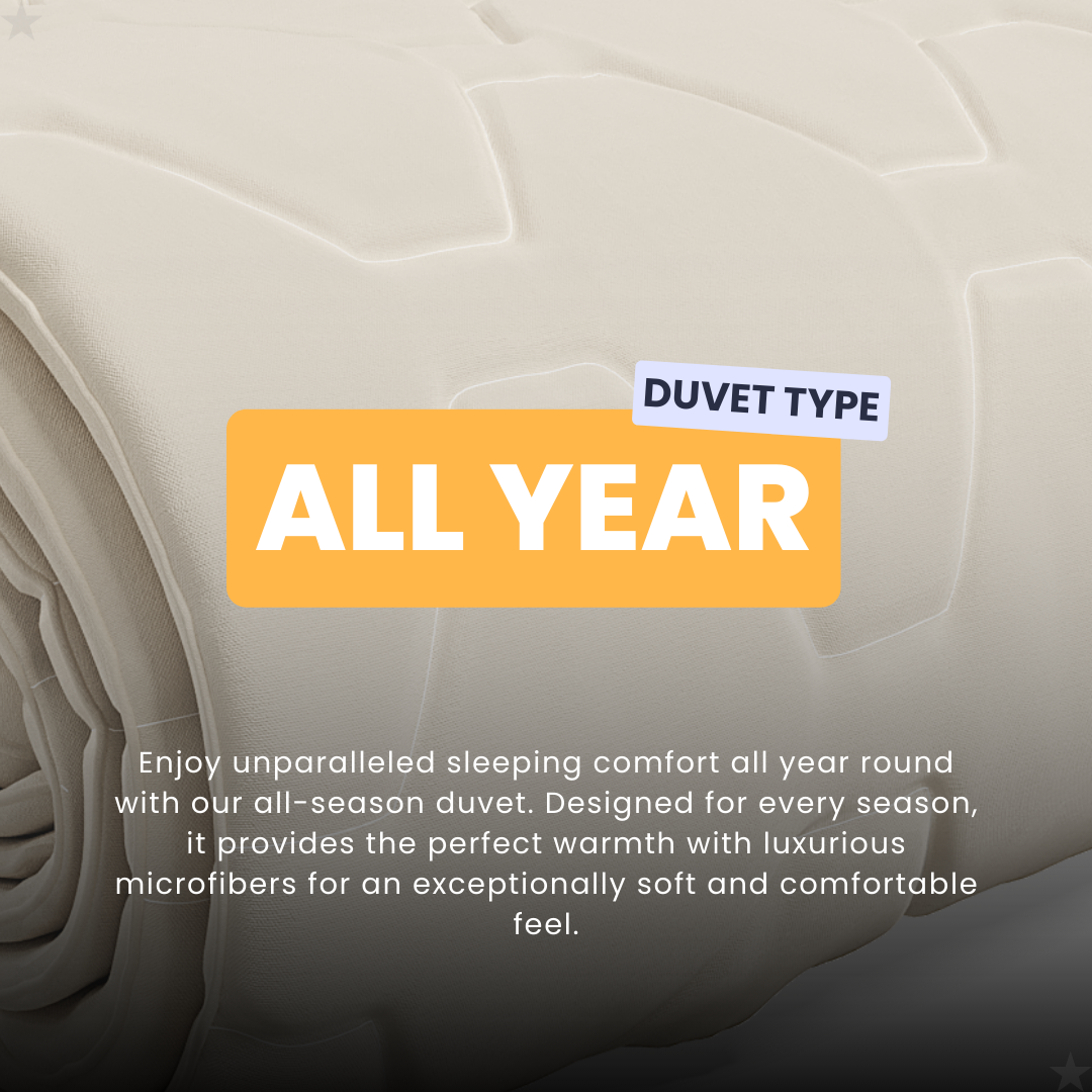 HappyDuvet Taupe - All season Coverless duvet
