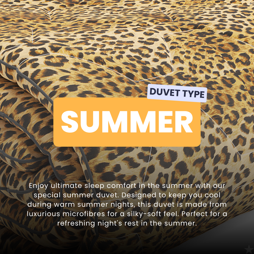 HappyDuvet Panther - Coverless Summerduvet for Warm Days