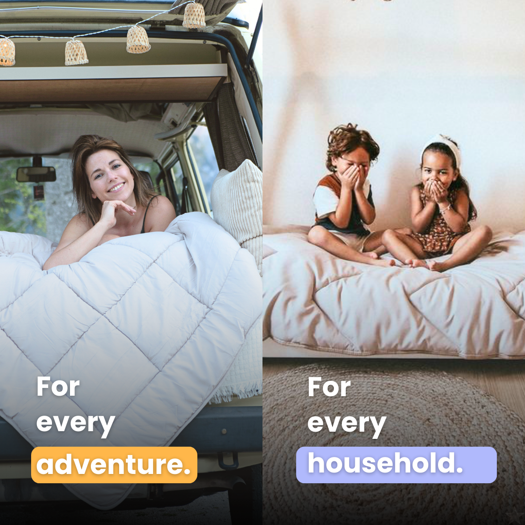 HappyDuvet Taupe - All season Coverless duvet