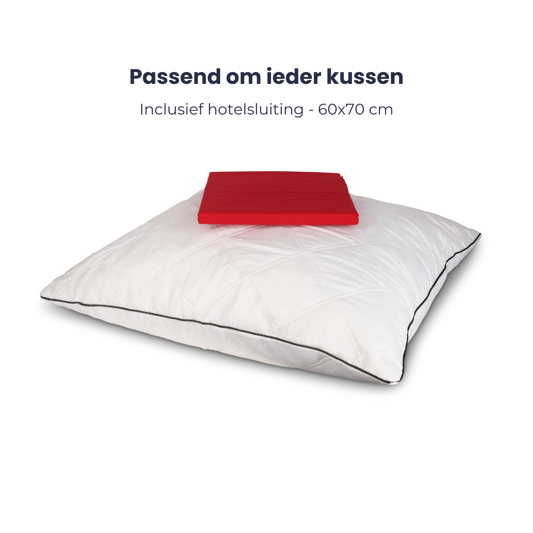 HappyDuvet | Terracotta pillowcase set 2 pieces - 60x70cm - 100% cotton