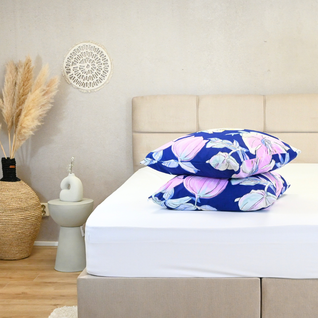 HappyBed Purple Bloom - pillowcases - 100% cotton
