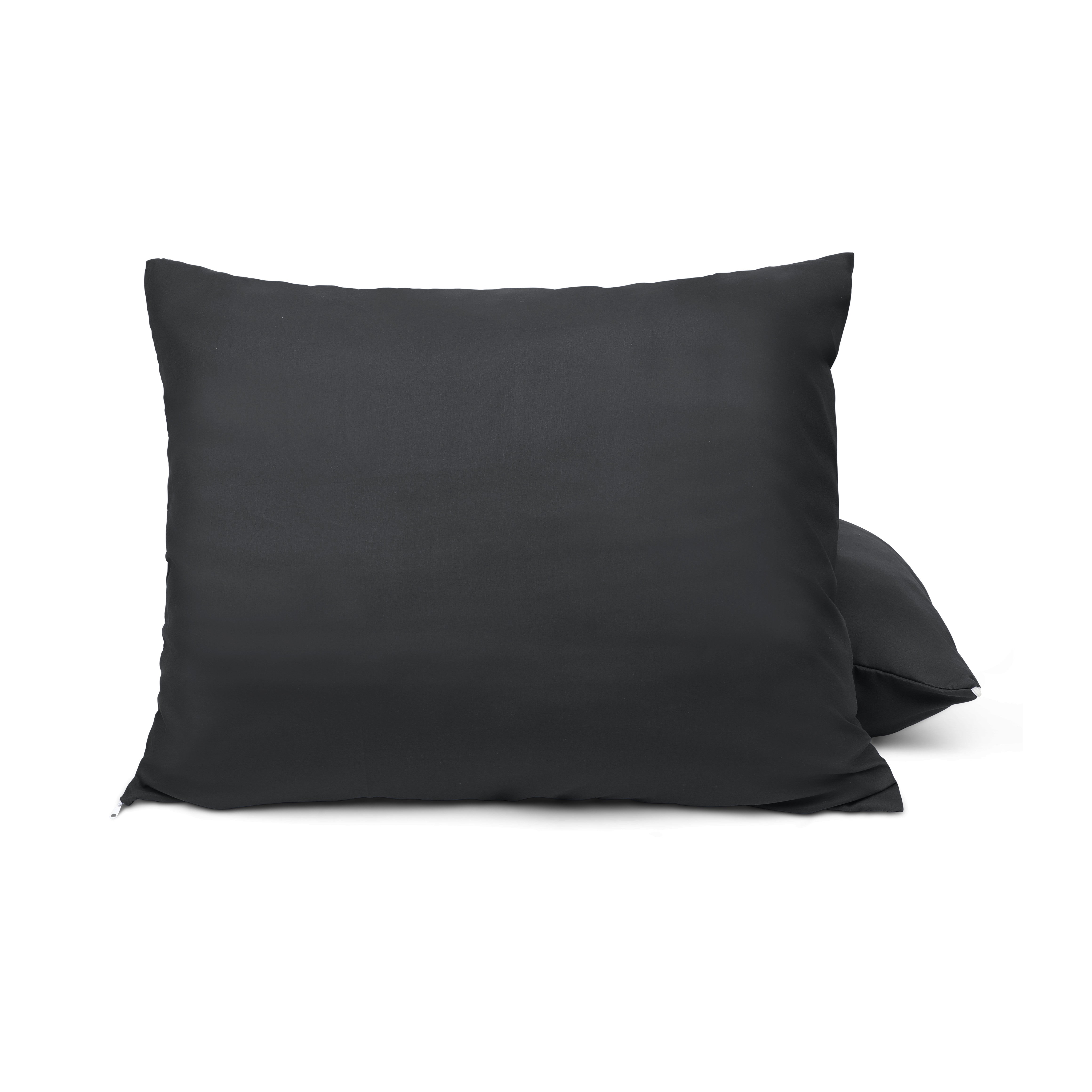 HappyDuvet | Black pillowcase set 2 pieces - 100% Microfibre