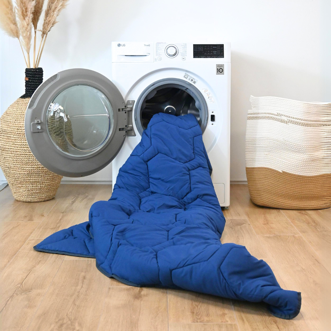 HappyDuvet Navy - Adjustable 4 seasons coverless duvet