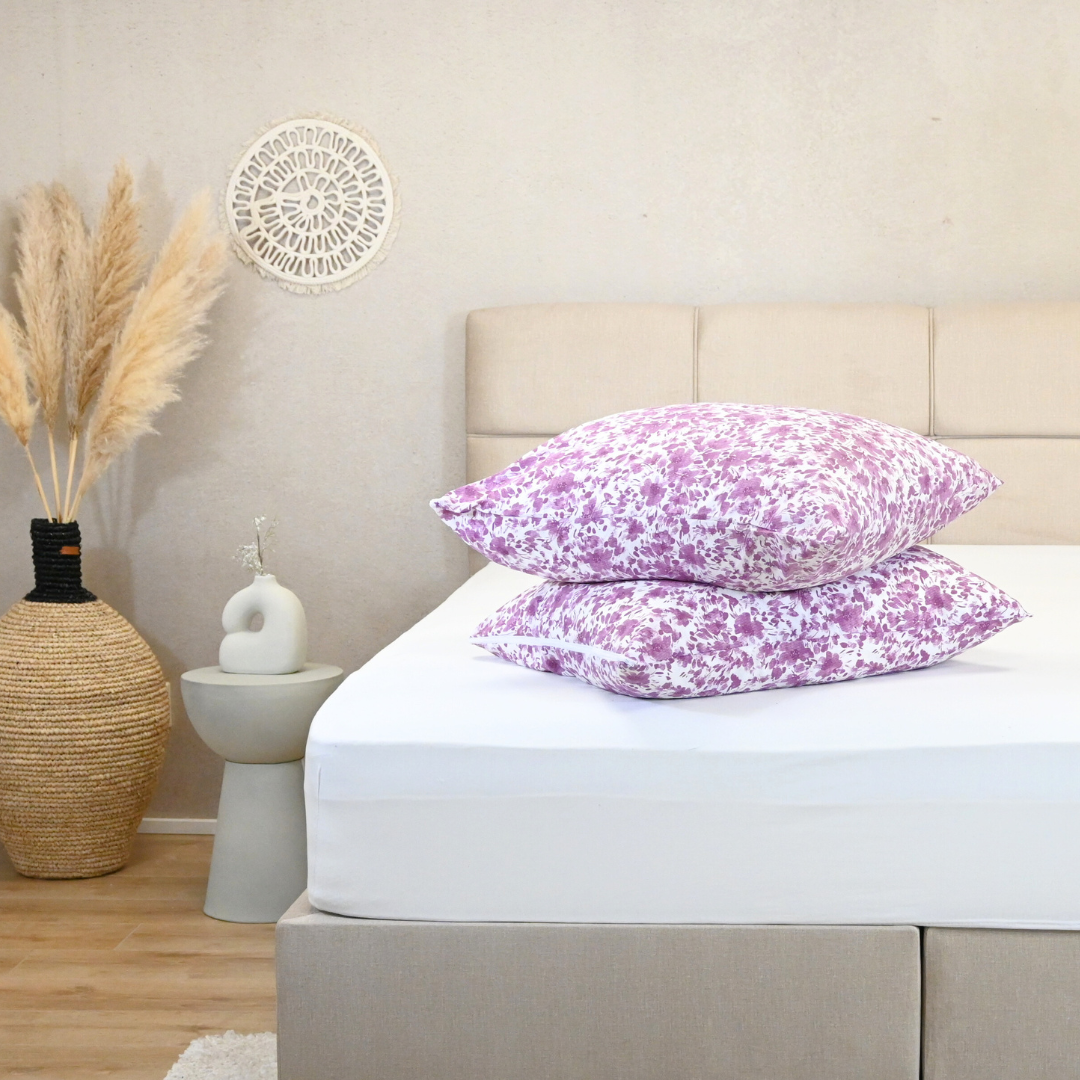 HappyDuvet Spring Blossom pillowcase set 2 pieces - 100% Microfibre