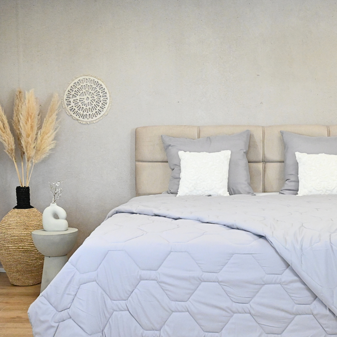 HappyDuvet Grey - Adjustable 4 seasons coverless duvet