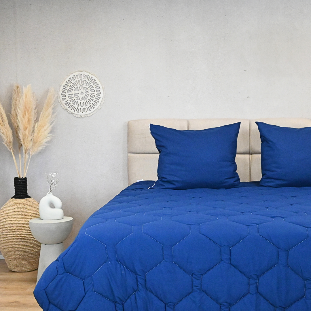 HappyDuvet Navy - Adjustable 4 seasons coverless duvet