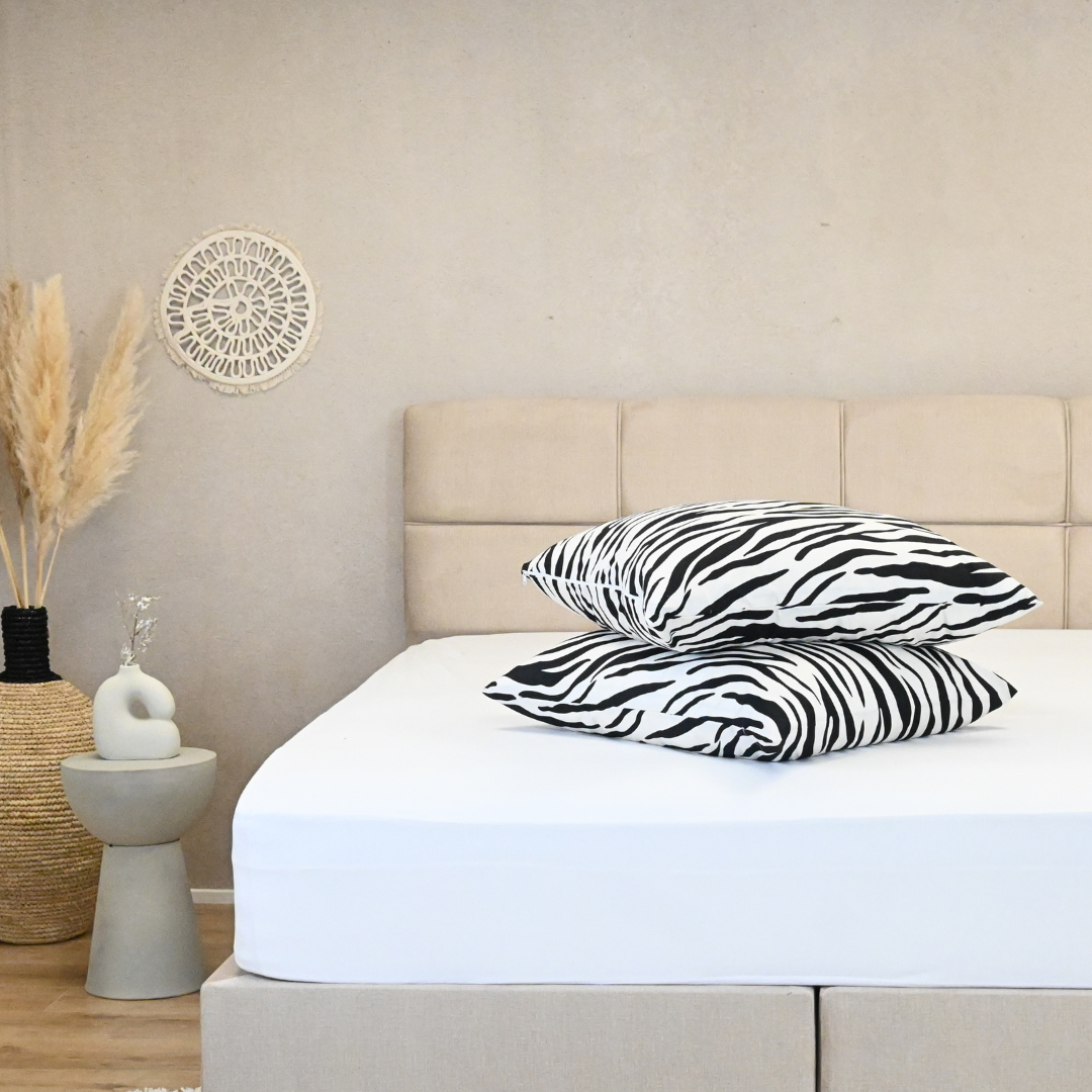 HappyDuvet | Zebra pillowcase set 2 pieces - 100% Microfibre