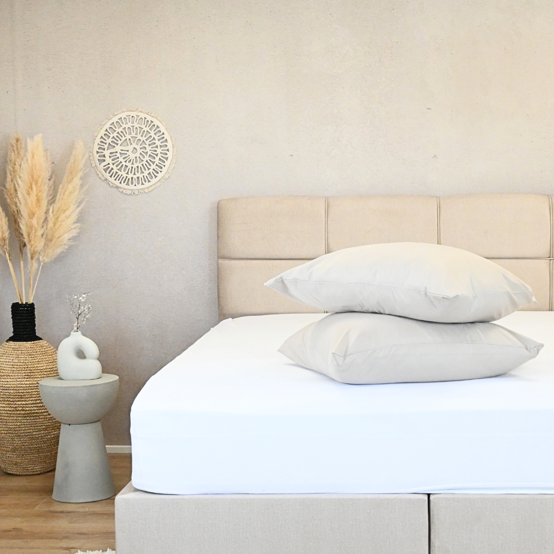 HappyDuvet Taupe pillowcase set 2 pieces - 100% Microfibre