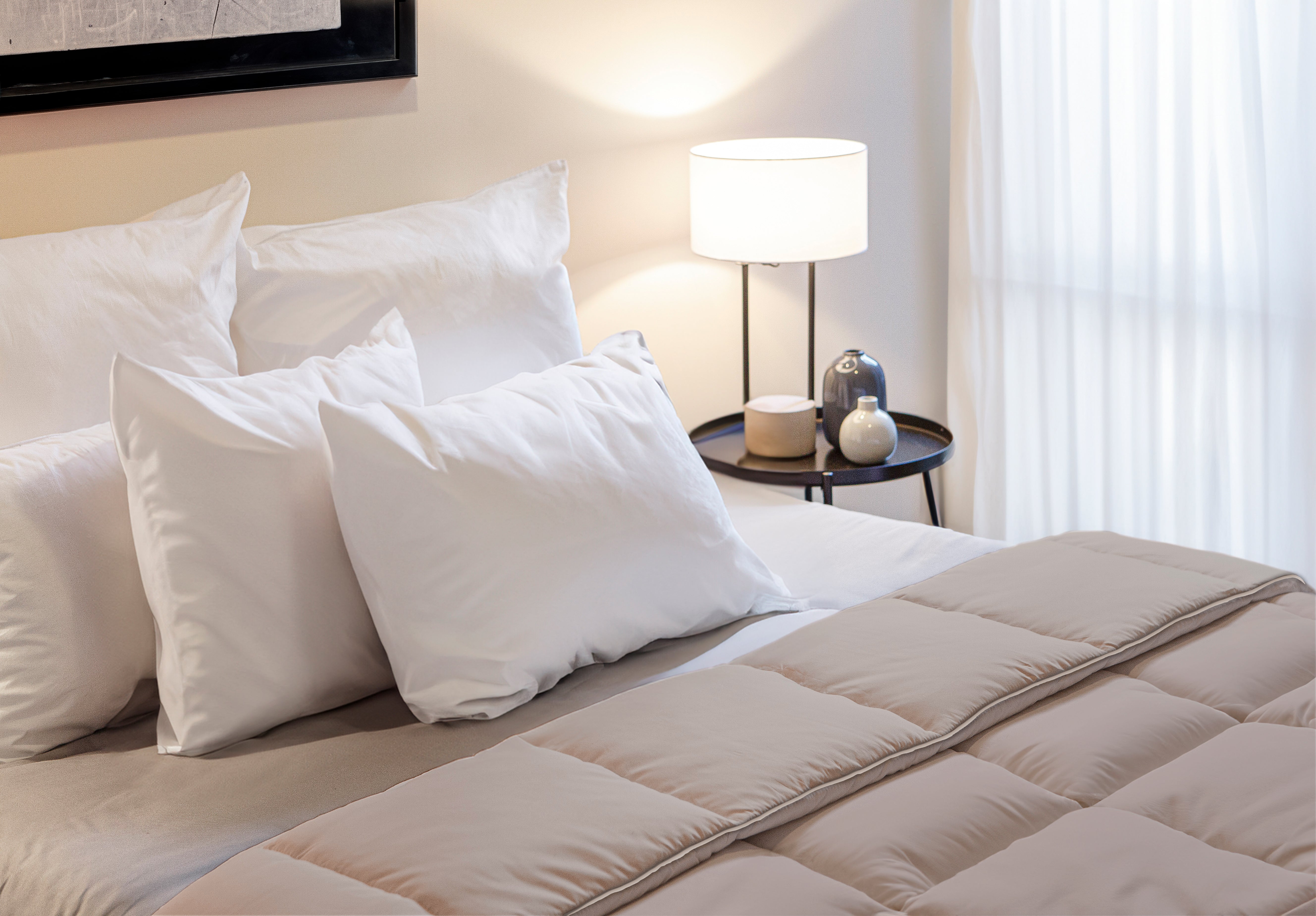 HappyDuvet Taupe- Washable Duvet for Cold Sleepers