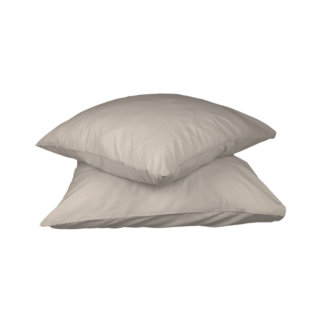 HappyDuvet Taupe pillowcase set 2 pieces - 100% Microfibre