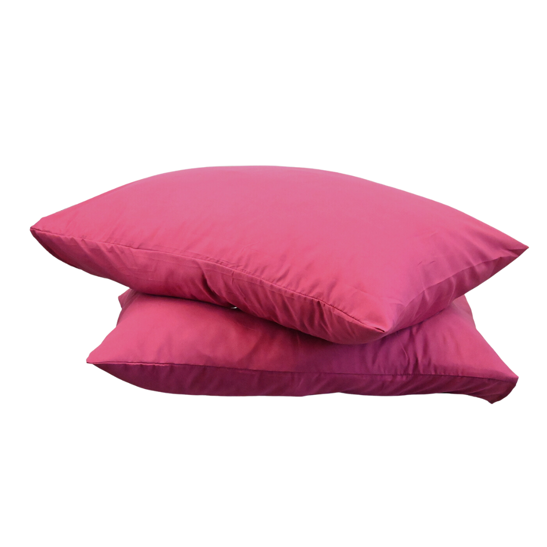 HappyDuvet | Crimson plum Pillowcase Set of 2 - 60x70cm - Microfiber