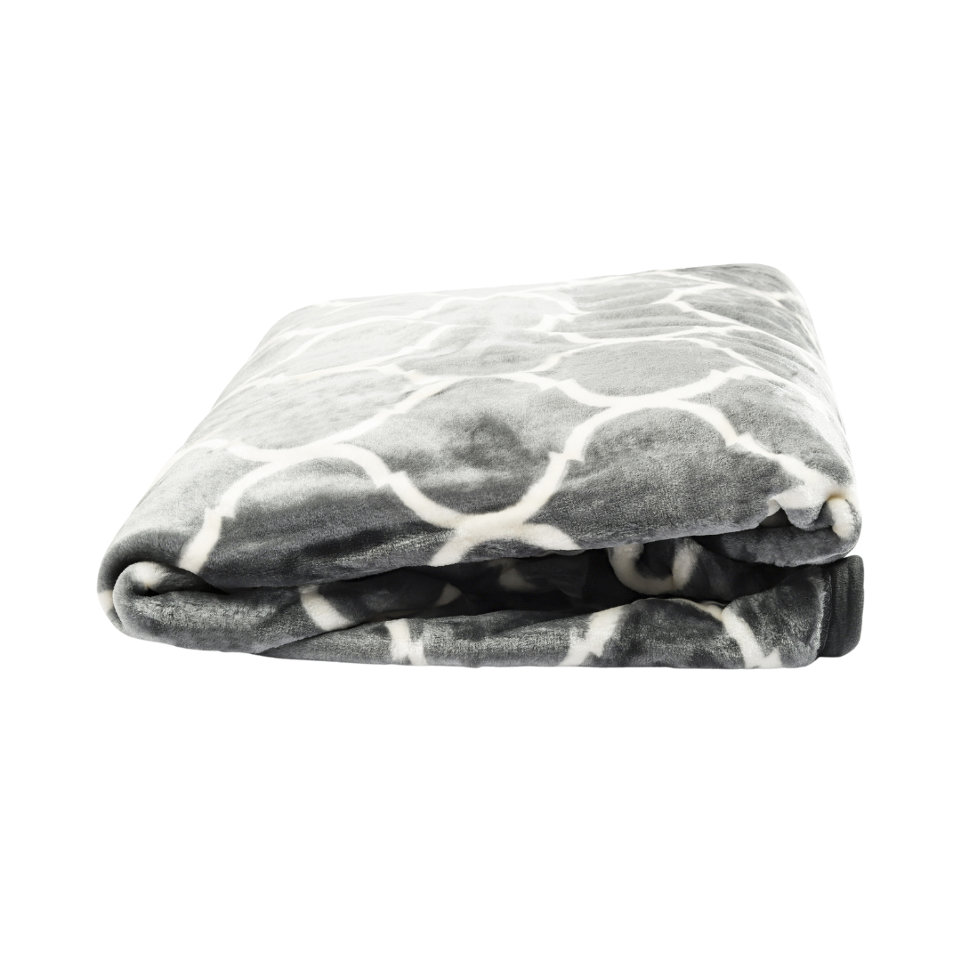 HappyDuvet cozy blanket 150x200 cm - Fleece blanket | Geometric