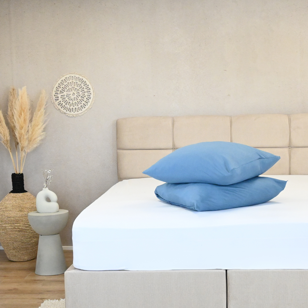 HappyDuvet | Bluestone Pillowcase Set of 2 - 60x70cm - Microfiber