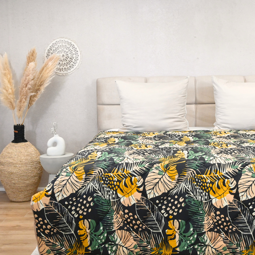 HappyDuvet Tropical Night - 100% cotton - Duvet for year-round use