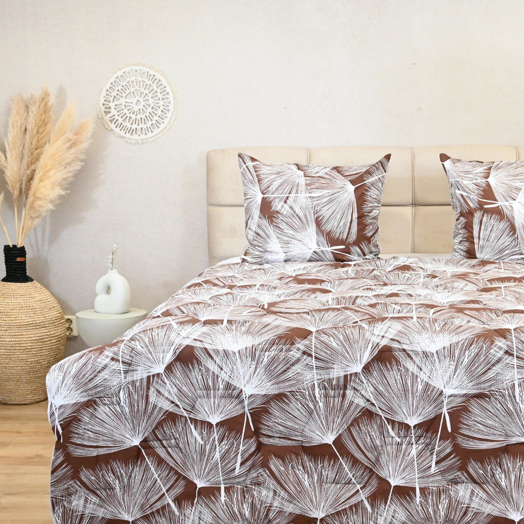 HappyDuvet Savanna Flow - 100% Cotton All season Coverless duvet