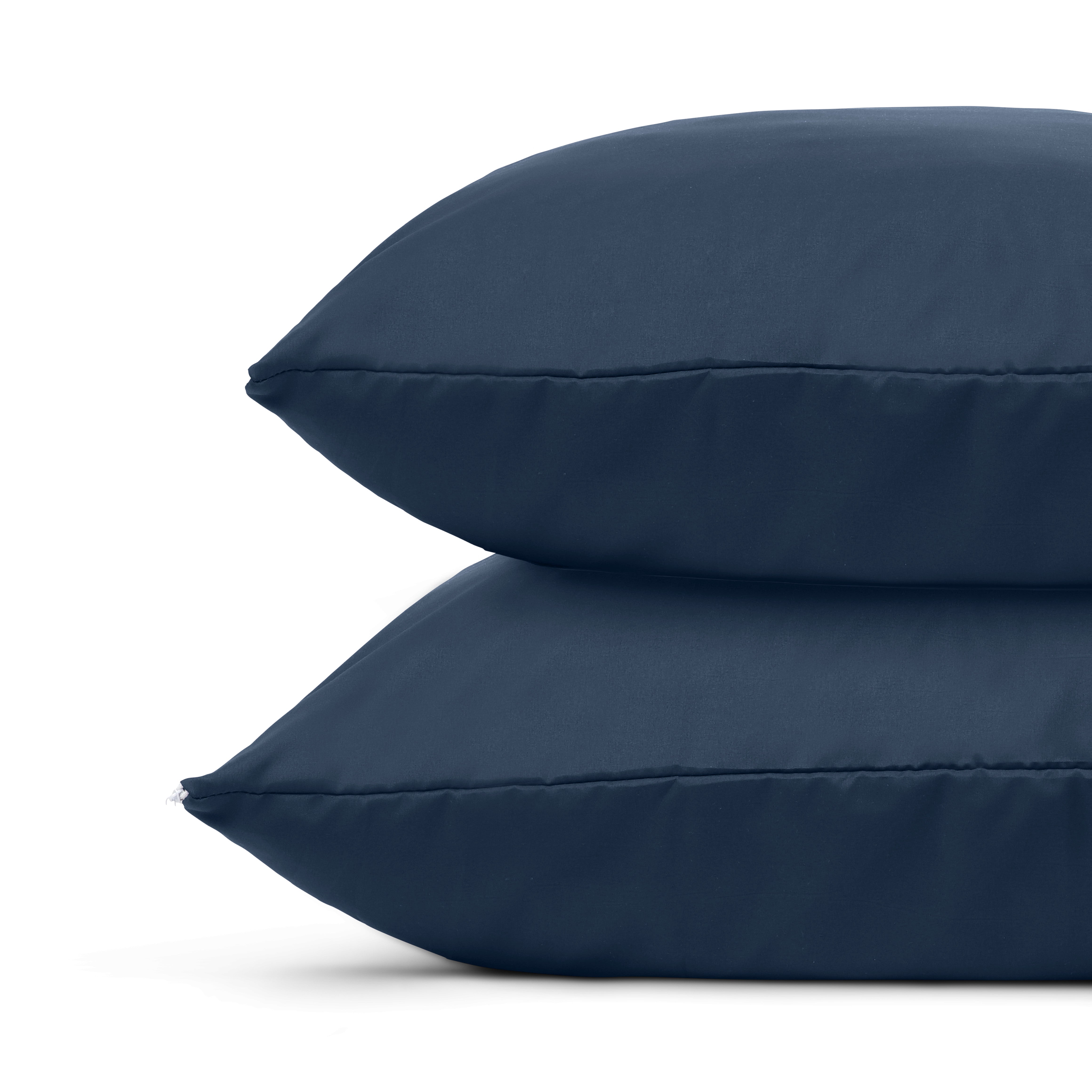 HappyDuvet | Dark blue pillowcase set 2 pieces - 60x70cm - 100% Microfibre