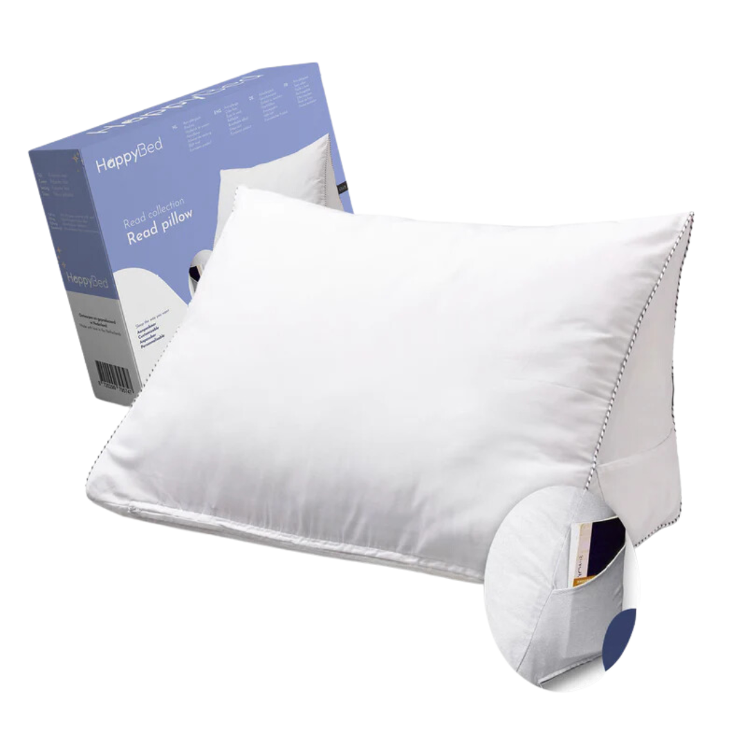 HappyDuvet Reading Cushion | 45x60 cm - Adjustable with zip - Pressure distribution effect