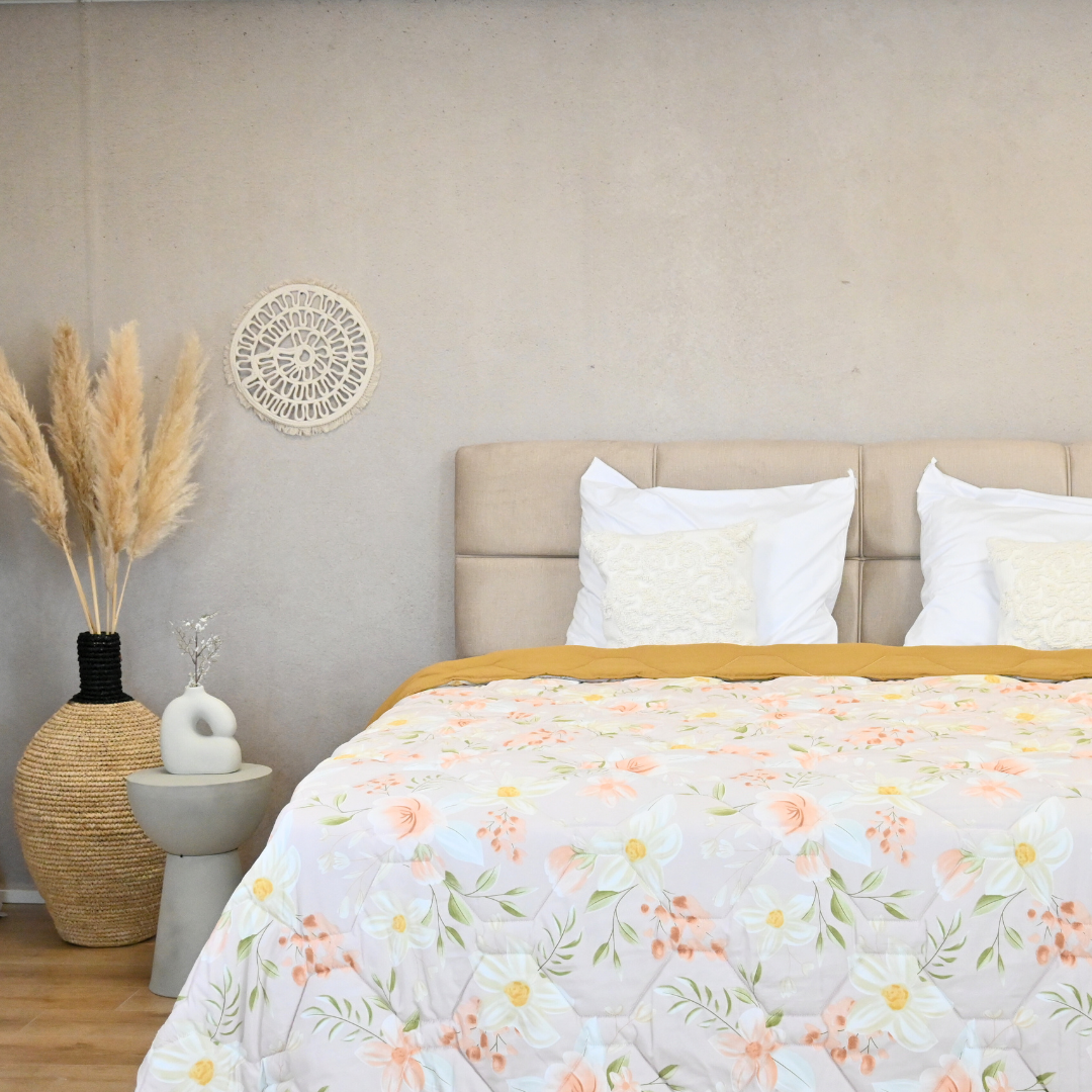 HappyDuvet Spring Flowers - Coverless Summerduvet for Warm Days