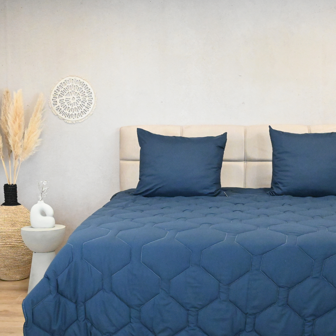 HappyDuvet Dark Blue - Adjustable 4 seasons coverless duvet