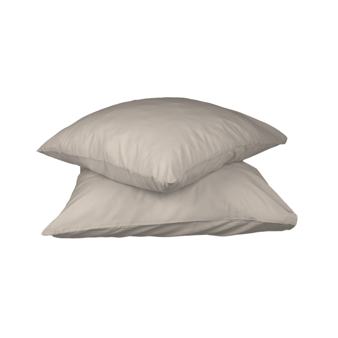 HappyDuvet | Taupe pillowcase set 2 pieces - 60x70cm - 100% Microfibre
