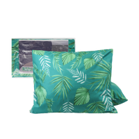 HappyDuvet | Green leaves pillowcase set 2 pieces - 60x70cm - 100% Microfibre