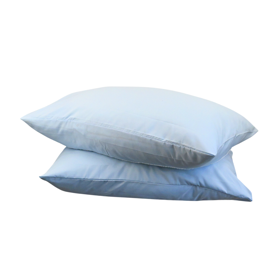 HappyDuvet | Serena blue Pillowcase Set of 2 - 60x70cm - Microfiber