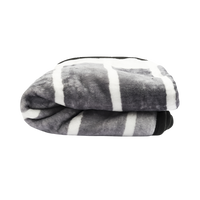 HappyDuvet cozy blanket 150x200 cm - Fleece blanket | Striped