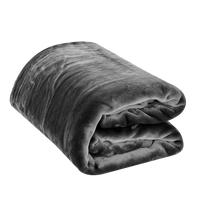 HappyDuvet cozy blanket 150x200 cm - Fleece blanket | Grey