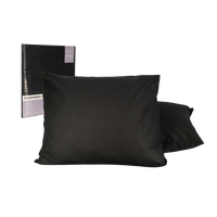 HappyDuvet | Anthracite pillowcase set 2 pieces - 60x70cm - 100% cotton