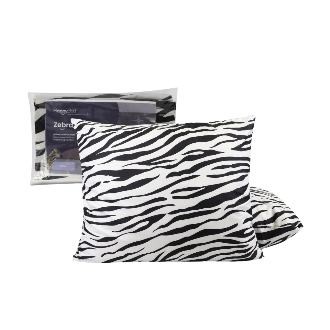 HappyDuvet | Zebra pillowcase set 2 pieces - 60x70cm - 100% Microfibre